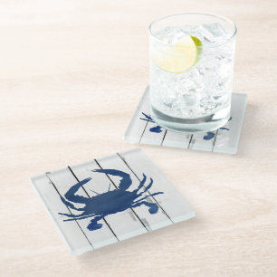 Dessous-de-verre En Verre Dessous de verre en verre de décoration rustique d