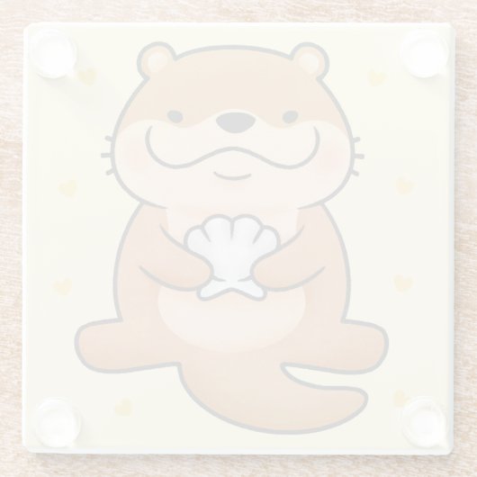 Dessous-de-verre En Verre Dessous de verre en verre de Otter (Dos)