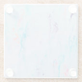 Dessous-de-verre En Verre Dessous de verre en verre de pierre de marbre (Dos)