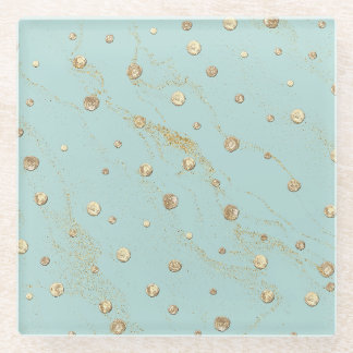 Dessous-de-verre En Verre Dessous de verre en verre d'or