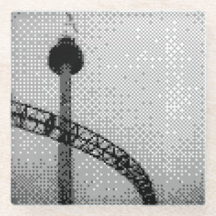 Dessous-de-verre En Verre dessous de verre en verre du parc d'attractions