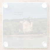 Dessous-de-verre En Verre Dessous de verre en verre du phare de Saugerties (Dos)