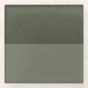 Dessous-de-verre En Verre Dessous de verre en verre fendu vert mousse – Pers