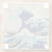 Dessous-de-verre En Verre Dessous de verre EN VERRE : HOKUSAI : LA VAGUE (Dos)