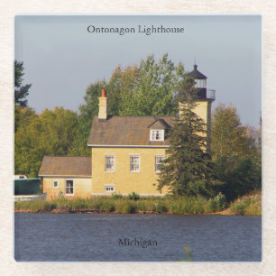 Dessous-de-verre En Verre Dessous de verre en verre Ontonagon Lighthouse 202