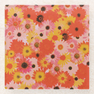 Dessous-de-verre En Verre dessous de verre en verre "Say It Flowers"