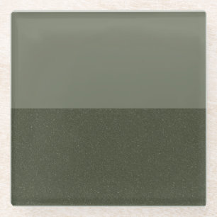 Dessous-de-verre En Verre Dessous de verre en verre vert mousse bicolore – P