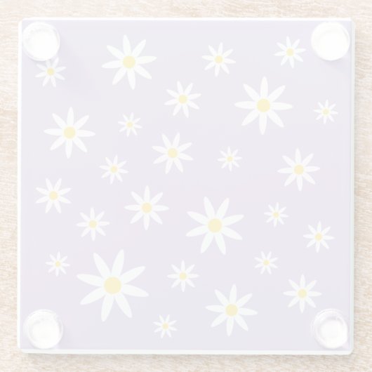 Dessous-de-verre En Verre Dessous de verre en verre violet Daisy (Dos)