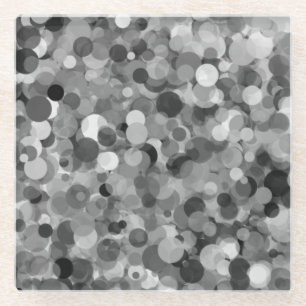 Dessous-de-verre En Verre Dessous de verre gris en verre de point