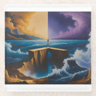 Dessous-de-verre En Verre Dessous de verre Journey Between Worlds