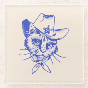 Dessous-de-verre En Verre Dessous de verre Kitty