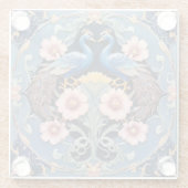 Dessous-de-verre En Verre Dessous de verre Peacock Pair (Dos)