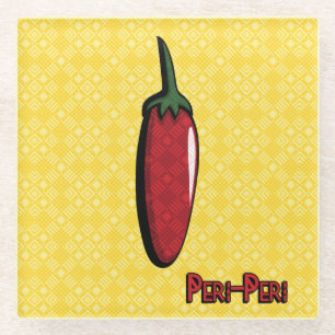 Dessous-de-verre En Verre Dessous de verre Peri-Peri Chili Pepper Glass