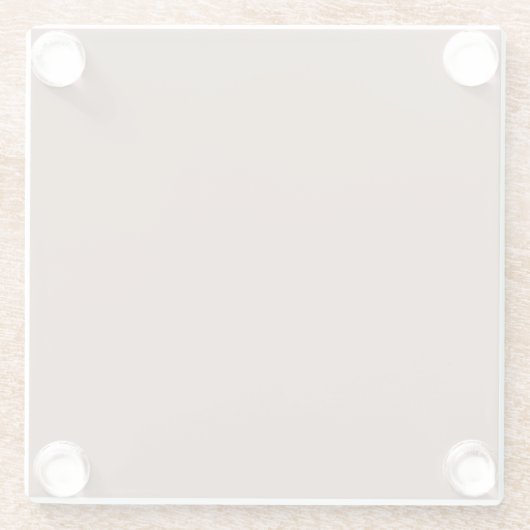 Dessous-de-verre En Verre Dessous de verre personnalisé pour boissons - Élég (Dos)