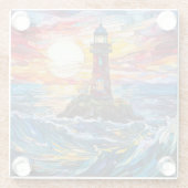 Dessous-de-verre En Verre Dessous de verre phare (Dos)