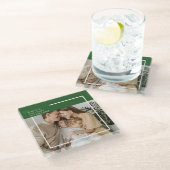 Dessous-de-verre En Verre Dessous de verre photo moderne avec message person (Incliné)