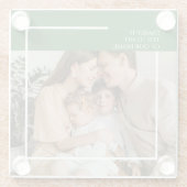 Dessous-de-verre En Verre Dessous de verre photo moderne avec message person (Dos)