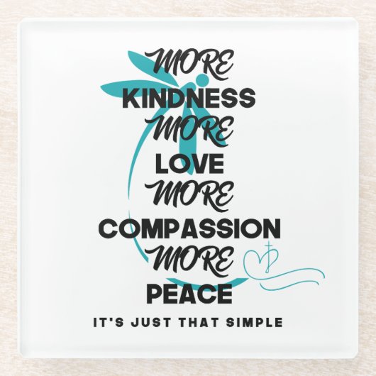 Dessous-de-verre En Verre Dessous de verre plus gentil (Devant)