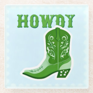 Dessous-de-verre En Verre Dessous de verre pour verre HOWDY Bar