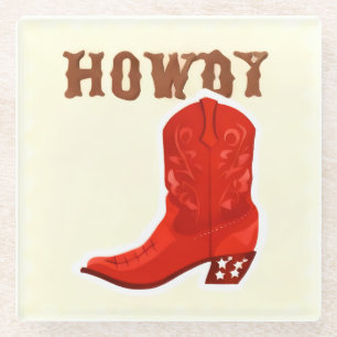 Dessous-de-verre En Verre Dessous de verre pour verre HOWDY Bar