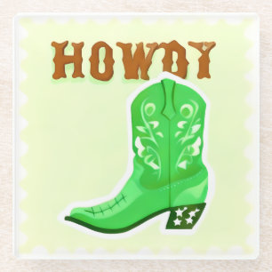 Dessous-de-verre En Verre Dessous de verre pour verre HOWDY Bar