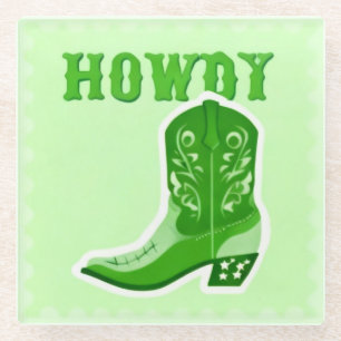 Dessous-de-verre En Verre Dessous de verre pour verre HOWDY Bar