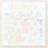 Dessous-de-verre En Verre Dessous de verre SoCal (Dos)