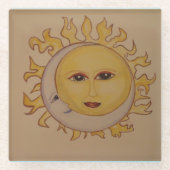 Dessous-de-verre En Verre Dessous de verre Sun Moon (Devant)