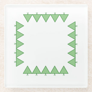 Dessous-de-verre En Verre Dessous de verre - Triangle de Noël