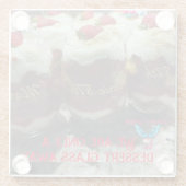 Dessous-de-verre En Verre dessous de verre "Un verre perdu" (Dos)