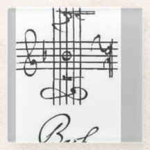 Dessous de verre (verre) Bach's Riddle
