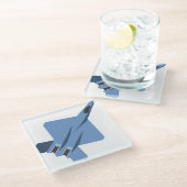 Dessous-de-verre En Verre dessous de verre YF-23 Black Widow II (Incliné)