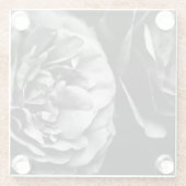 Dessous-de-verre En Verre deux roses (Dos)