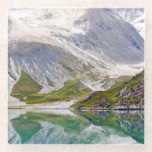 Dessous-de-verre En Verre Développé dans le bleu (Devant)