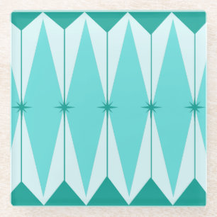 Dessous-de-verre En Verre Diamants géométriques et Dessous de verre en verre