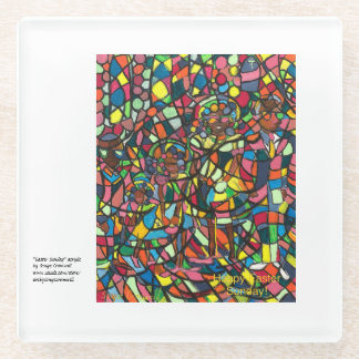 Dessous-de-verre En Verre "Dimanche de Pâques"