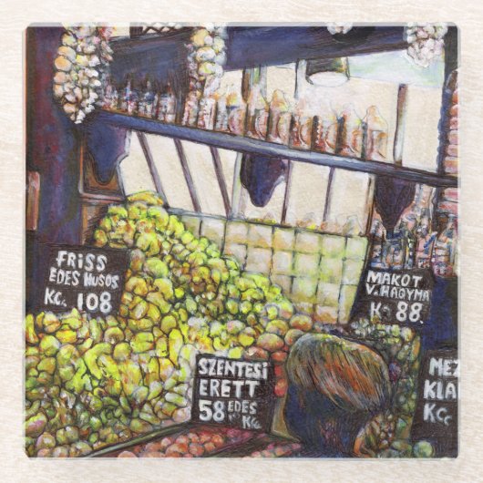 Dessous-de-verre En Verre Dimensions de curiosité (Devant)