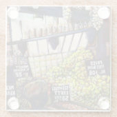 Dessous-de-verre En Verre Dimensions de curiosité (Dos)