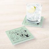 Dessous-de-verre En Verre Dîner d'ours (Incliné)