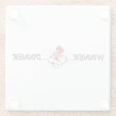 Dessous-de-verre En Verre Dîner Gril Verre Dessous de verre Olympien Effort (Dos)