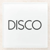 Dessous-de-verre En Verre DISCO Dancing (Devant)