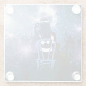 Dessous-de-verre En Verre Disco Heartbeat (Dos)