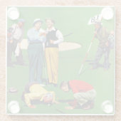 Dessous-de-verre En Verre Dix-huitième trou (Dos)