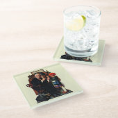 Dessous-de-verre En Verre Docteur et poupée (Incliné)