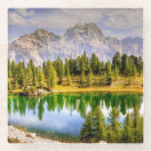 Dessous-de-verre En Verre Dolomite Mountains Superbe Vue (Devant)