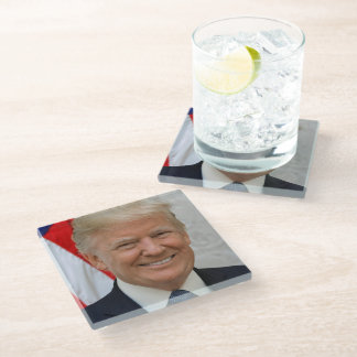 Dessous-de-verre En Verre Donald Trump