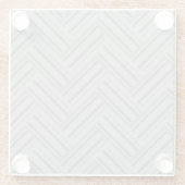 Dessous-de-verre En Verre Double blanc de Grey stripes (Dos)