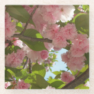 Dessous-de-verre En Verre Double floraison cerisier III printemps fleuri