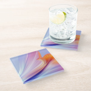 Dessous-de-verre En Verre Douceur soyeuse de lavande de bonheur floral