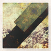 Dessous-de-verre En Verre dragon noir (Devant)